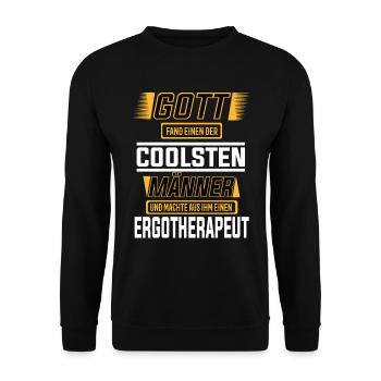 Ergotherapeut, einer der coolsten Männer der Welt - Unisex Pullover - Schwarz - Vorne - Alina (178cm) & Michal (187cm)