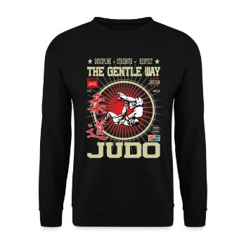Judo Arts Martiaux Design pour Judoka - Sweat-shirt Unisexe - noir - Devant - Alina (178cm) & Michal (187cm)