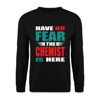 N’ayez pas peur que le chimiste soit là Outfit - Sweat-shirt Unisexe - noir - Devant - Alina (178cm) & Michal (187cm)