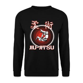 Jiu Jitsu the Consept Design - Unisex Pullover - Schwarz - Vorne - Alina (178cm) & Michal (187cm)