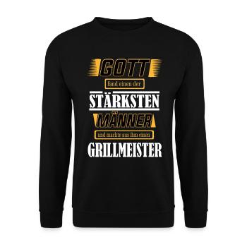 stärksten, einer der coolsten Männer der Welt - Unisex Pullover - Schwarz - Vorne - Alina (178cm) & Michal (187cm)