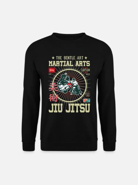 Jiu Jitsu Arts Martiaux Japon Design - Sweat-shirt Unisexe - noir