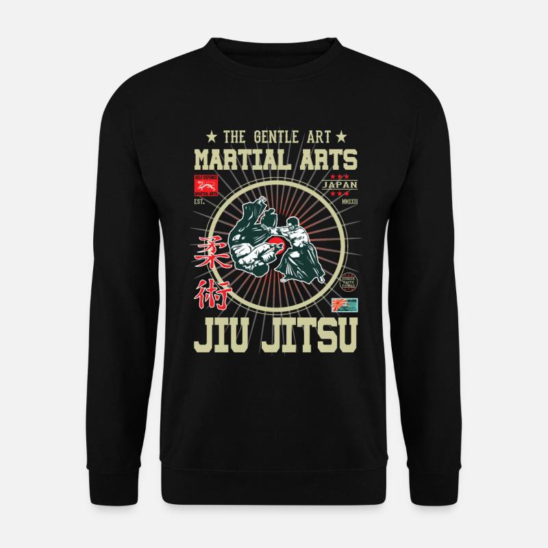 Jiu Jitsu Arts Martiaux Japon Design - Sweat-shirt Unisexe - noir