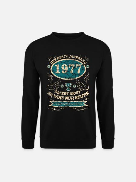 1977 der bester Jahrgang Design - Unisex Pullover - Schwarz