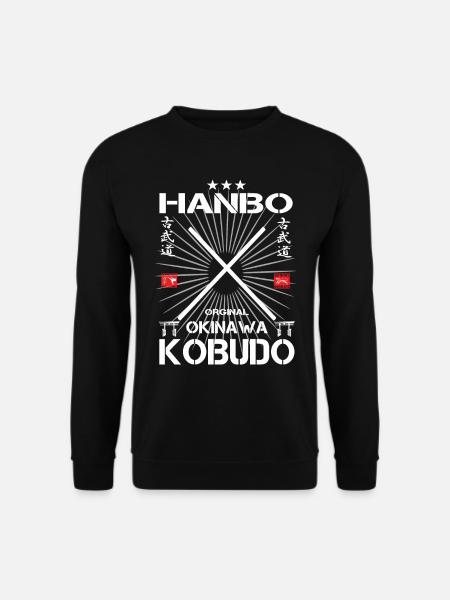 Hanbo Okinawa Kobudo Design - Unisex Sweatshirt - black