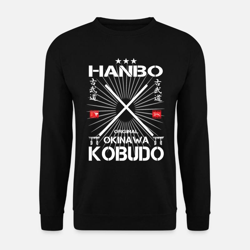 Hanbo Okinawa Kobudo Design - Unisex Pullover - Schwarz