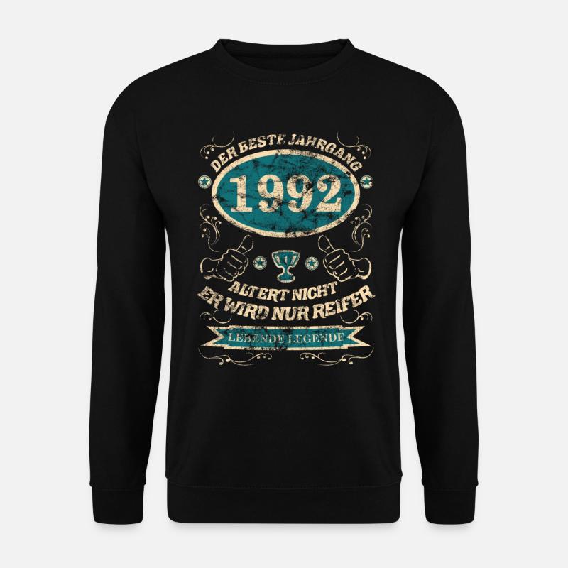 1992 der bester Jahrgang Design - Unisex Pullover - Schwarz