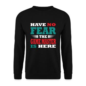 N’ayez pas peur que le Game Master soit là Tenue - Sweat-shirt Unisexe - noir - Devant - Alina (178cm) & Michal (187cm)