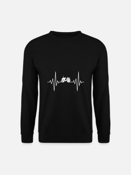 mein Herz schläft für Traktor Design - Unisex Pullover - Schwarz