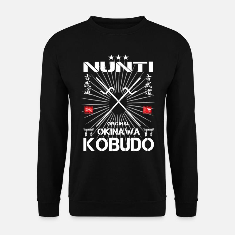 Nunti Kobudo Okinawa Design - Sweat-shirt Unisexe - noir