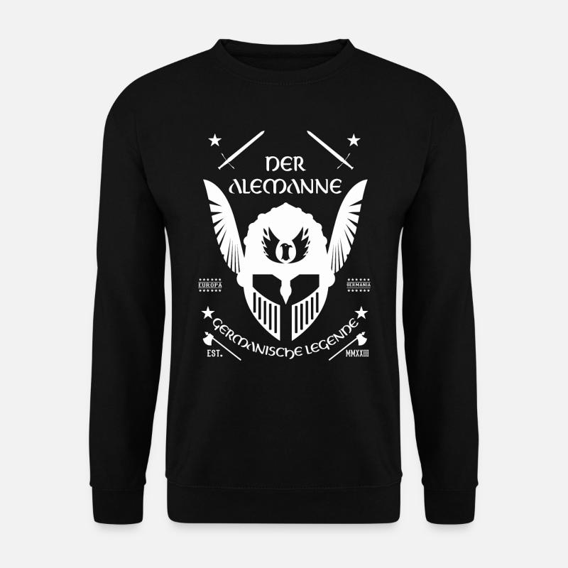 Der Alemann - Germanisches Erbe Design - Unisex Pullover - Schwarz