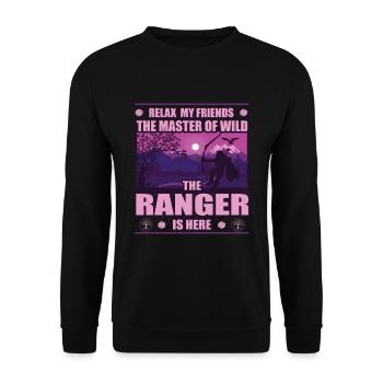 Ranger - Masters of the Wilderness: Explorer la nature - Sweat-shirt Unisexe - noir - Devant - Alina (178cm) & Michal (187cm)