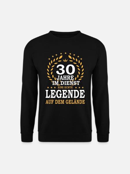 30 Jahre Jubiläum, eine Legende auf dem Gelände - Unisex Pullover - Schwarz