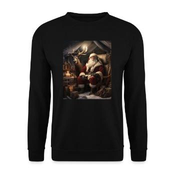 Ugly Christmas,Christmas Beautiful Presents,Tent - Unisex Sweatshirt - black - Front - Alina (178cm) & Michal (187cm)