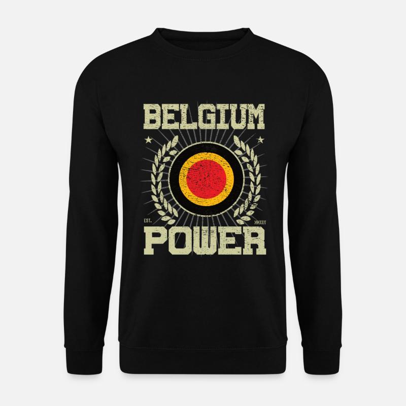 Cool Belgium Design - Unisex Sweatshirt - black