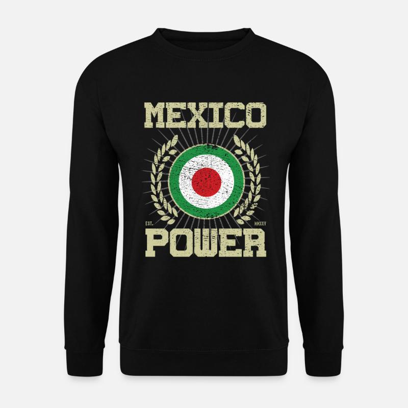 Cooles Mexiko Design - Unisex Pullover - Schwarz
