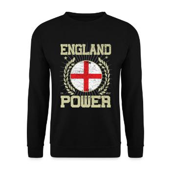 Cool England Design - Sweat-shirt Unisexe - noir - Devant - Alina (178cm) & Michal (187cm)