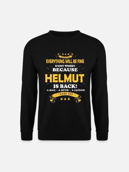 Everything will be fine Helmut Is back - Unisex Pullover - Schwarz