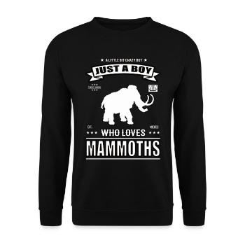 Juste un garçon qui aime la tenue Mammut - Sweat-shirt Unisexe - noir - Devant - Alina (178cm) & Michal (187cm)