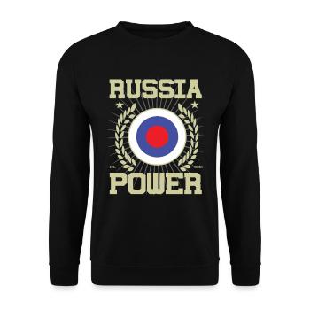 Design Cool Russie - Sweat-shirt Unisexe - noir - Devant - Alina (178cm) & Michal (187cm)