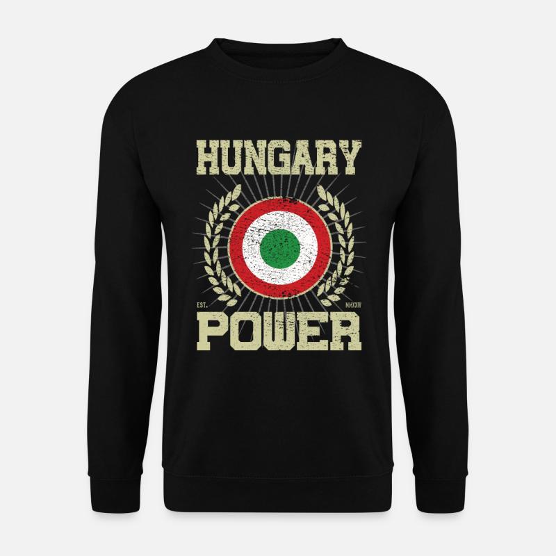 Cooles Ungarn, Design - Unisex Pullover - Schwarz
