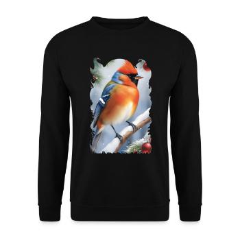 Christmas bird 5 - Sweat-shirt Unisexe - noir - Devant - Alina (178cm) & Michal (187cm)