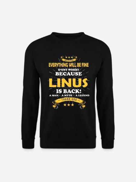 Tout ira bien Linus est de retour - Sweat-shirt Unisexe - noir