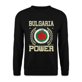 Design Cool Bulgarie - Sweat-shirt Unisexe - noir - Devant - Alina (178cm) & Michal (187cm)