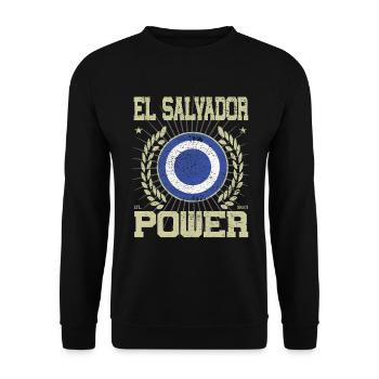 Design cool du Salvador - Sweat-shirt Unisexe - noir - Devant - Alina (178cm) & Michal (187cm)