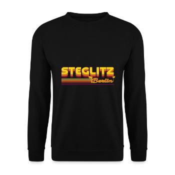 design cool du quartier de Steglitz Berlin - Sweat-shirt Unisexe - noir - Devant - Alina (178cm) & Michal (187cm)