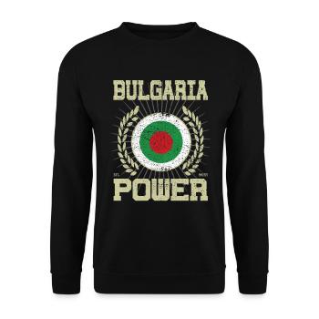 Cool Bulgarie, Design - Sweat-shirt Unisexe - noir - Devant - Alina (178cm) & Michal (187cm)