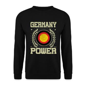 Allemagne cool, Design - Sweat-shirt Unisexe - noir - Devant - Alina (178cm) & Michal (187cm)