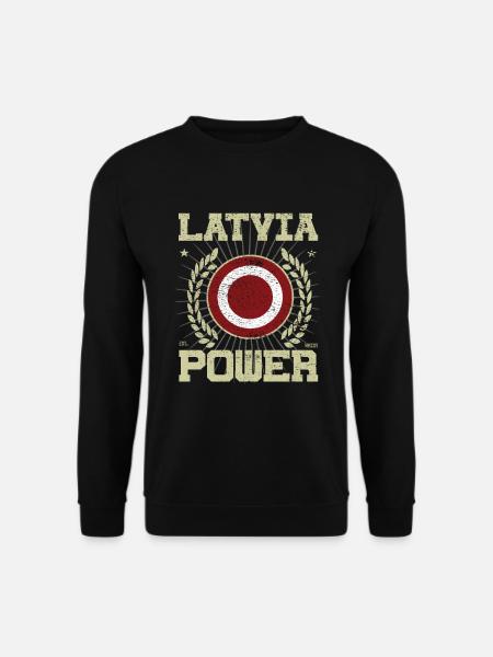 Cool Latvia Design - Unisex Sweatshirt - black