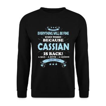 Everything will be fine Niklas Is back - Unisex Pullover - Schwarz - Vorne - Alina (178cm) & Michal (187cm)