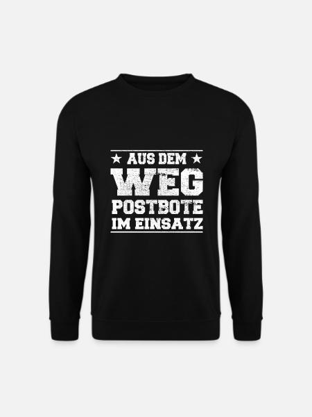 Aus dem Weg Postbote im Einsatz Design - Unisex Pullover - Schwarz