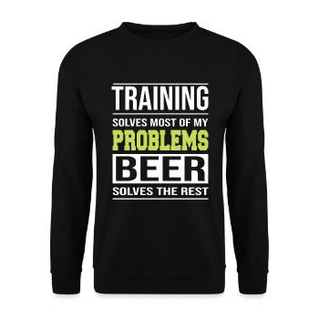 Training outstanding and successfully passed - Unisex Sweatshirt - black - Front - Alina (178cm) & Michal (187cm)