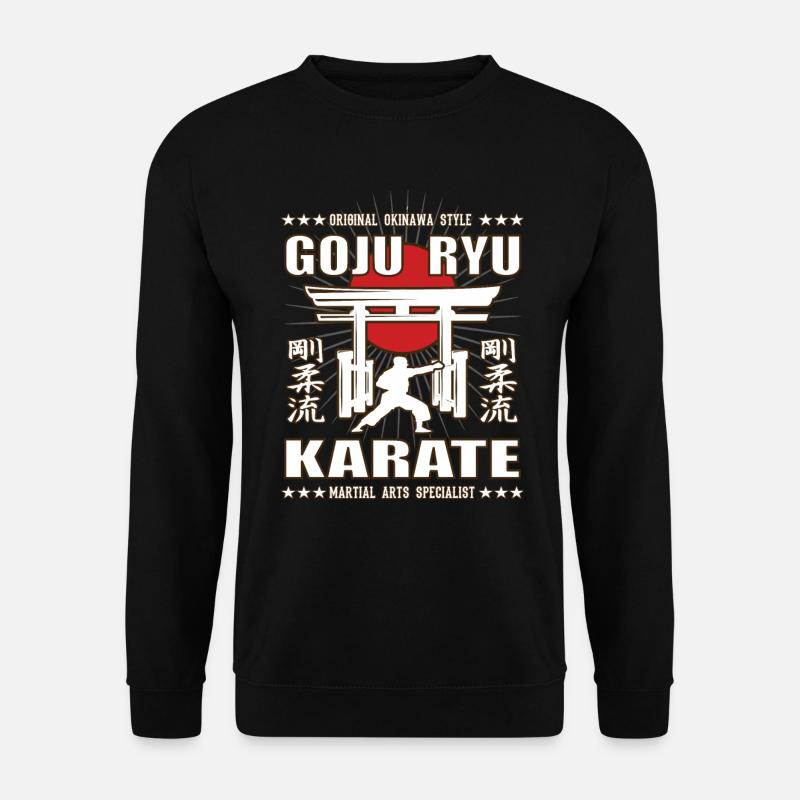 coole Goju Ryu Kampfsport Design mit Kanji - Unisex Pullover - Schwarz