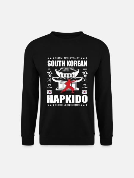 Conception d’arts martiaux Hapkido cool avec Kanji - Sweat-shirt Unisexe - noir