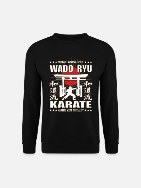 Conception d’arts martiaux Wado Ryu cool avec Kanji - Sweat-shirt Unisexe - noir