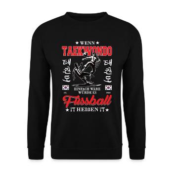 Si le karaté Taekwondo était facile - Sweat-shirt Unisexe - noir - Devant - Alina (178cm) & Michal (187cm)