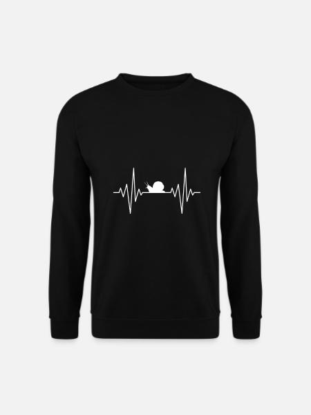 mein Herz schläft für Schnecke Design - Unisex Pullover - Schwarz
