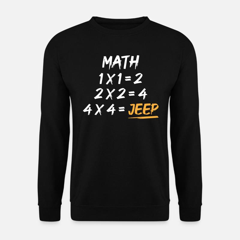 Math 4x4 Jeeps - Sweat-shirt Unisexe - noir