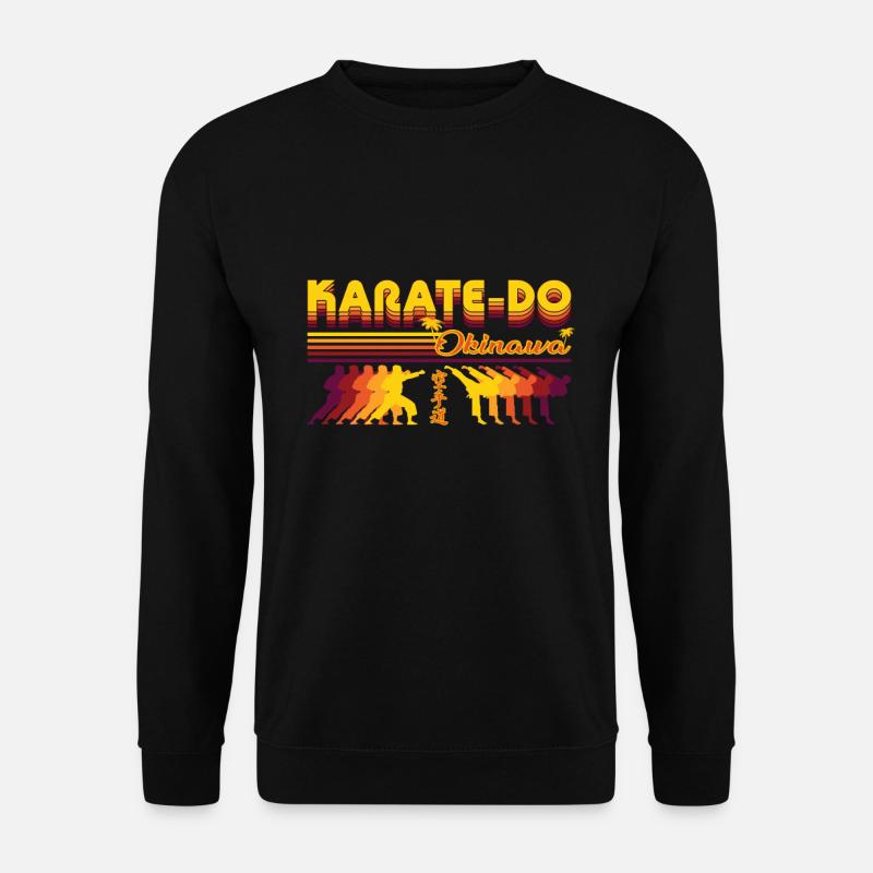 Cooles Karate-do Retro Design - Unisex Pullover - Schwarz
