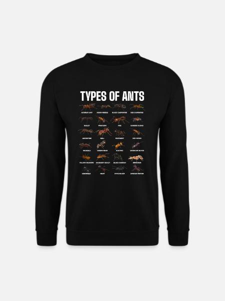 Ameisenarten für Ameisenhalter-Liebhaber - Unisex Pullover - Schwarz