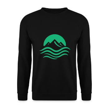 Umweltschutz und Natur Logo Design - Unisex Pullover - Schwarz - Vorne - Alina (178cm) & Michal (187cm)