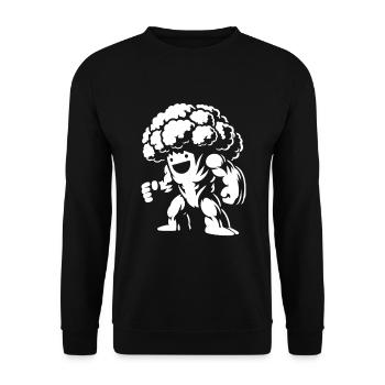 Chou-fleur - Forte conception végétale - Sweat-shirt Unisexe - noir - Devant - Alina (178cm) & Michal (187cm)
