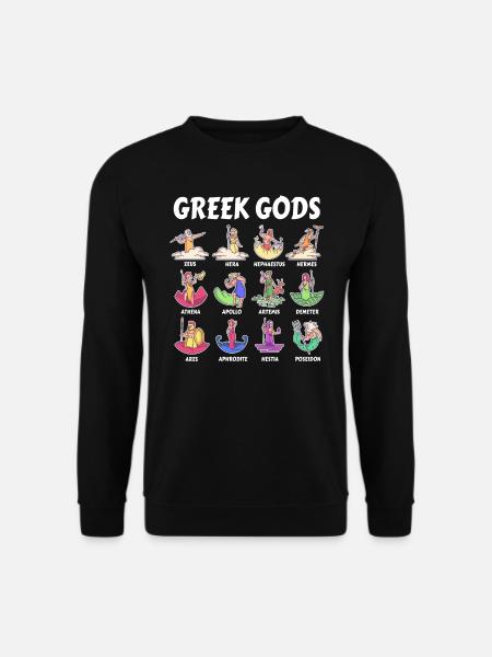 Götter der griechischen Mythologie - Antike Götter Griechenlands - Unisex Pullover - Schwarz
