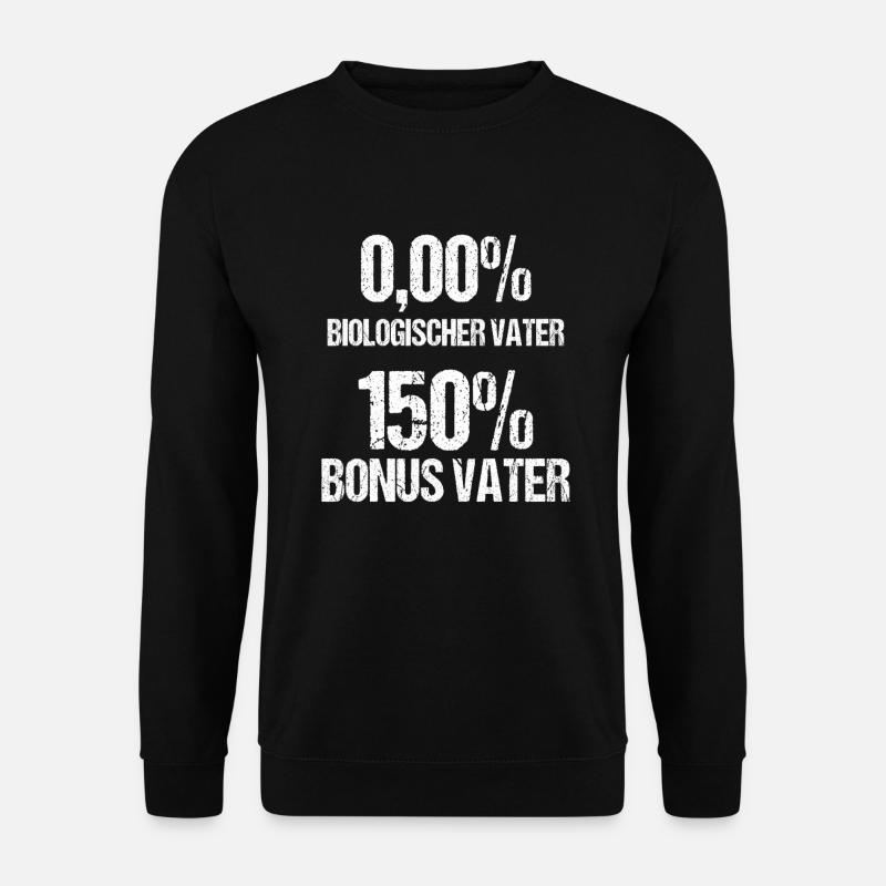 Bonus Vater Papa Papi Stiefvater Vatertag Geschenk - Unisex Pullover - Schwarz