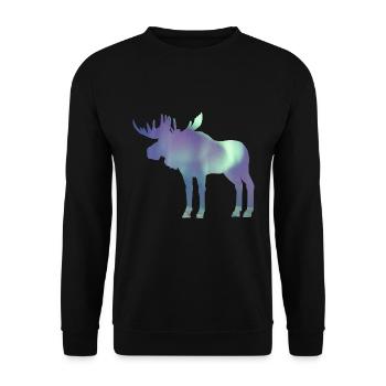 Aurores boréales - Sweat-shirt Unisexe - noir - Devant - Alina (178cm) & Michal (187cm)