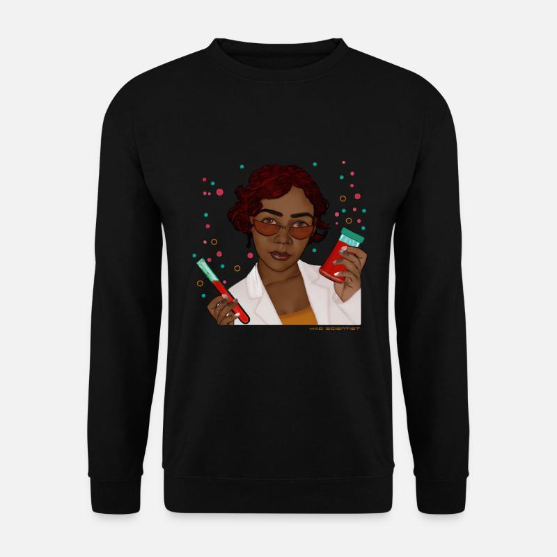 verrückter wissenschaftler - Unisex Pullover - Schwarz